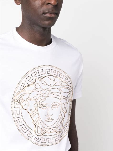 versace t shirt medusa fake|versace medusa print t shirt.